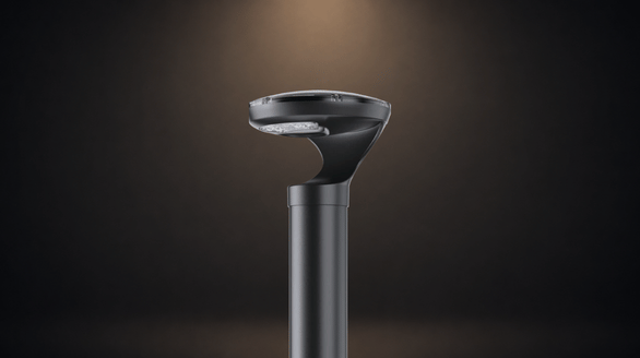 zubicon modern post light leto solar