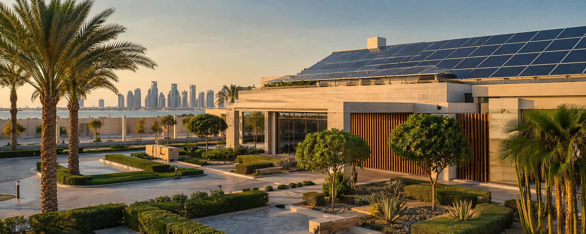 Zubicon solar equipment and greenery solutions for modern properties in Qatar